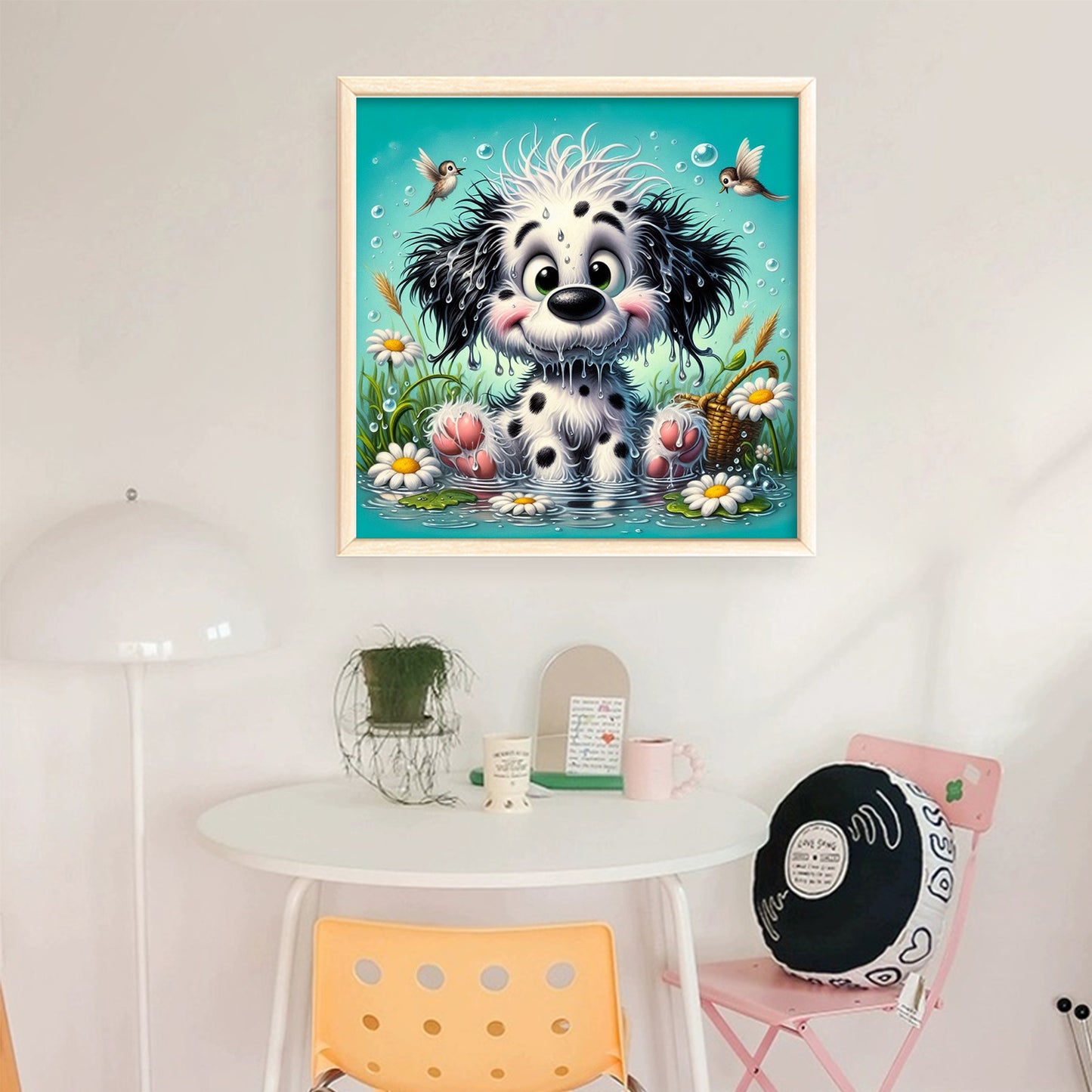 Dalmatian - Full 11CT Stamped Cross Stitch 40x40CM - Yishu