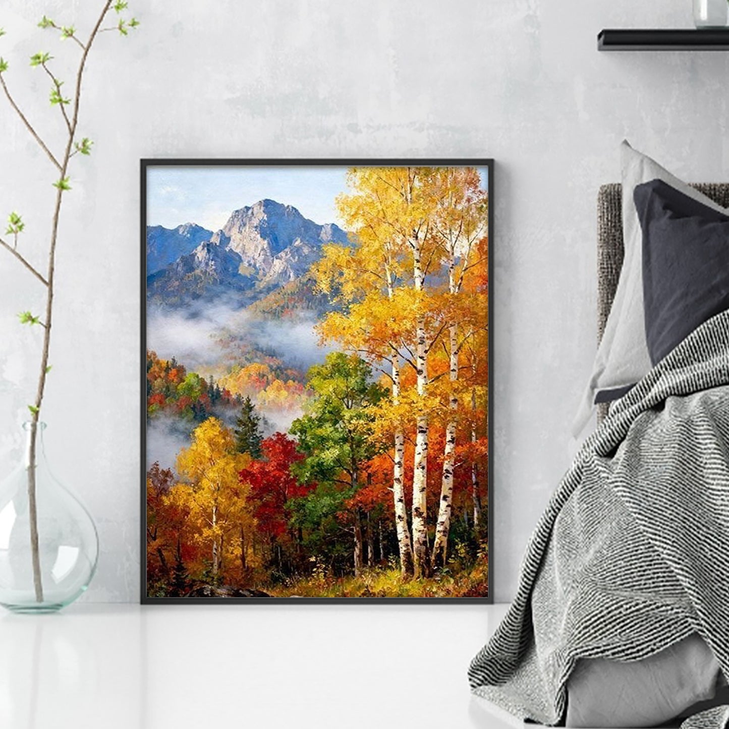 Autumn - Full 11CT Stamped Cross Stitch 50x40CM - Yishu