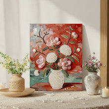 Load image into Gallery viewer, DIY Pearl Painting Kit 30x40CM Succulent Vase Framed Handmade Pearl Material Art Set Room Wall Decoration
