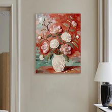 Load image into Gallery viewer, DIY Pearl Painting Kit 30x40CM Succulent Vase Framed Handmade Pearl Material Art Set Room Wall Decoration
