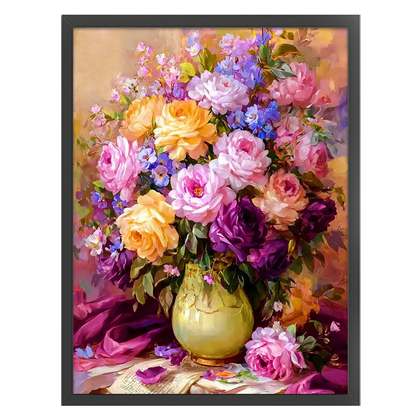 Vase - Full 11CT Stamped Cross Stitch 45x60CM - Huacan