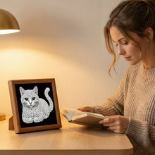 Load image into Gallery viewer, 12pcs/set Pearl Diamond Painting 15x15CM Cat Unframed Handmade Pearl Material Art Set Room Wall Decoration

