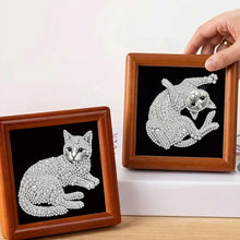 Load image into Gallery viewer, 12pcs/set Pearl Diamond Painting 15x15CM Cat Unframed Handmade Pearl Material Art Set Room Wall Decoration
