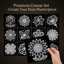 Load image into Gallery viewer, 12pcs/set Pearl Diamond Painting 15x15CM Flower Unframed Handmade Pearl Material Art Set Room Wall Decoration
