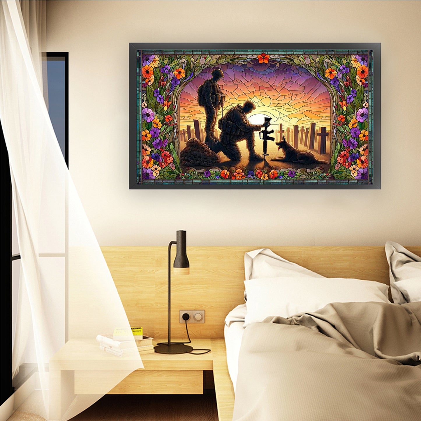 Guardians Of The Cemetery - Full 11CT Stamped Cross Stitch 70x40CM - Huacan