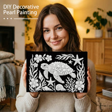 Load image into Gallery viewer, DIY Pearl Painting Kit 20x30CM Turtle Framed Handmade Pearl Material Art Set Room Wall Decoration
