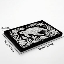 Load image into Gallery viewer, DIY Pearl Painting Kit 20x30CM Turtle Framed Handmade Pearl Material Art Set Room Wall Decoration
