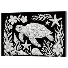 Load image into Gallery viewer, DIY Pearl Painting Kit 20x30CM Turtle Framed Handmade Pearl Material Art Set Room Wall Decoration
