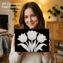Load image into Gallery viewer, DIY Pearl Painting Kit 20x30CM Tulip Framed Handmade Pearl Material Art Set Room Wall Decoration
