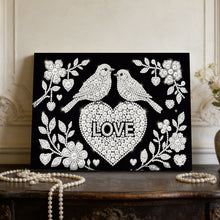 Load image into Gallery viewer, DIY Pearl Painting Kit 20x30CM Birds Framed Handmade Pearl Material Art Set Room Wall Decoration
