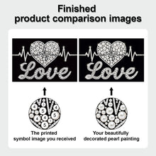 Load image into Gallery viewer, DIY Pearl Painting Kit 20x30CM Love Linkage Framed Handmade Pearl Material Art Set Room Wall Decoration
