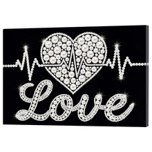 Load image into Gallery viewer, DIY Pearl Painting Kit 20x30CM Love Linkage Framed Handmade Pearl Material Art Set Room Wall Decoration
