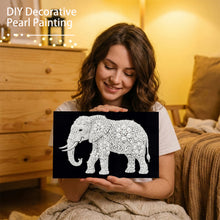 Load image into Gallery viewer, DIY Pearl Painting Kit 20x30CM Elephant Framed Handmade Pearl Material Art Set Room Wall Decoration

