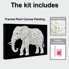 Load image into Gallery viewer, DIY Pearl Painting Kit 20x30CM Elephant Framed Handmade Pearl Material Art Set Room Wall Decoration

