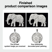 Load image into Gallery viewer, DIY Pearl Painting Kit 20x30CM Elephant Framed Handmade Pearl Material Art Set Room Wall Decoration
