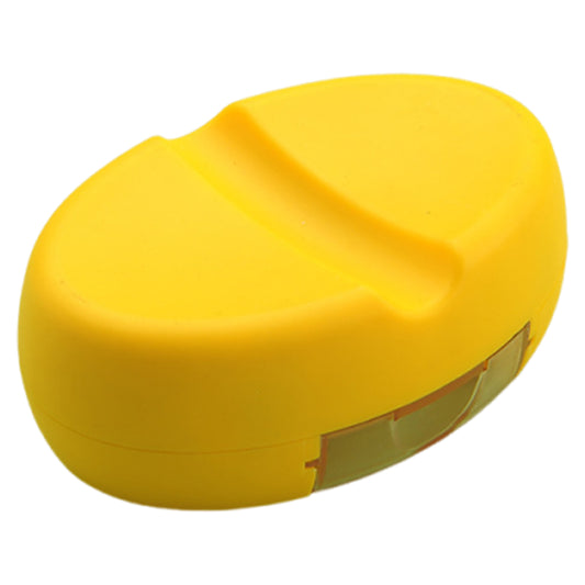 Magnetic Sewing Pincushion with Drawer Yellow | Oval Strong Magnet Pin Holder for Sewing Quilting Paper Clips Screws