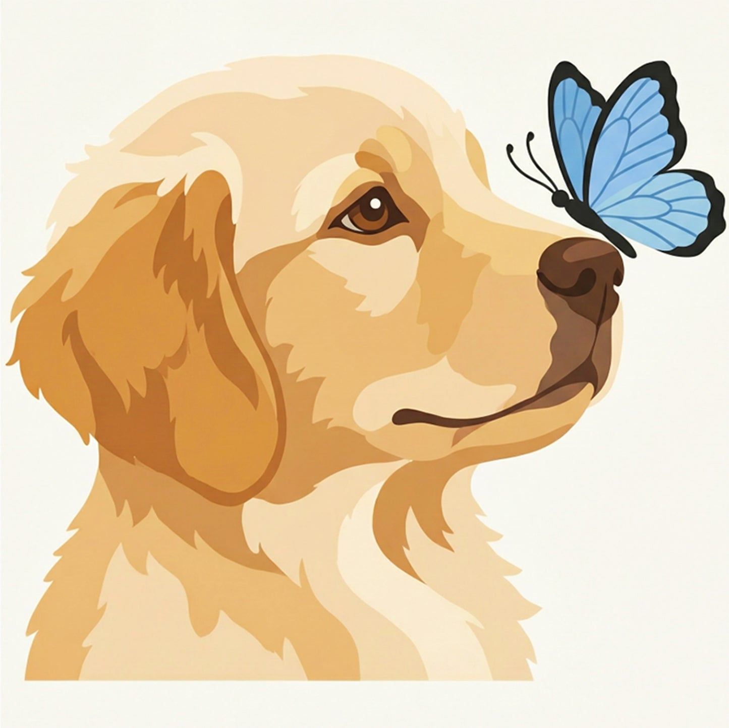 Golden Retriever - Partial 11CT Stamped Cross Stitch - Bead Embroidery 36x36CM/14.17x14.17in