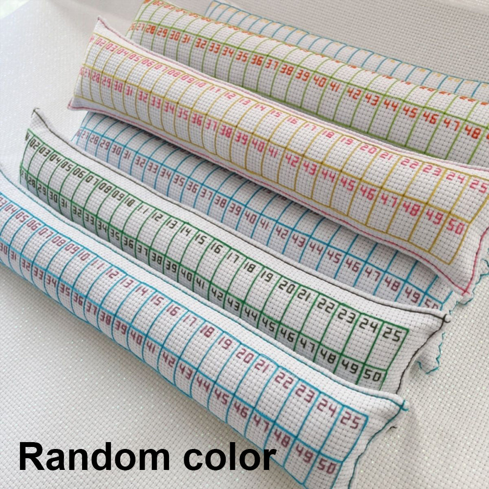 50 Positions Needle Sorting Pin Cushion 31x7CM Sewing Pin Holder Easy Identification for Quilting Embroidery Essentials Craft Supplies (Straight Line and Size 24 Needle)