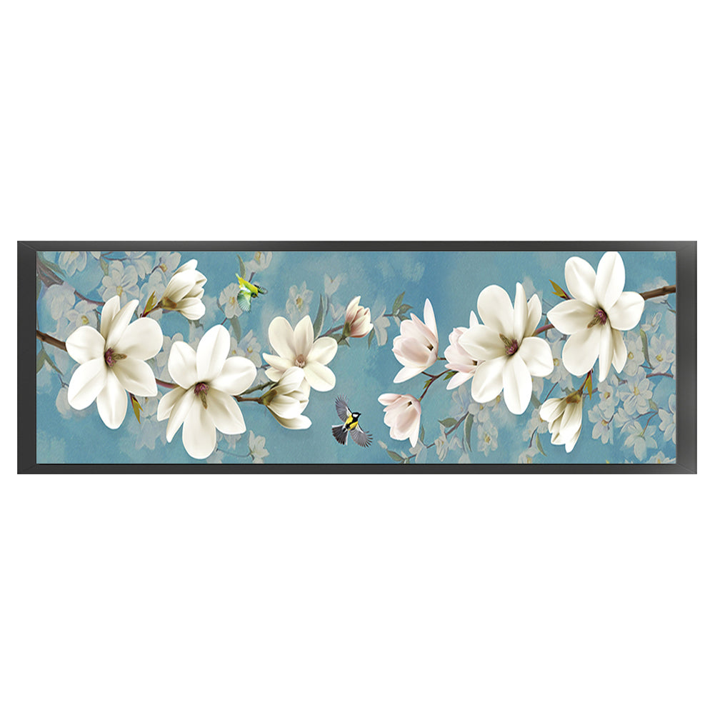 Magnolia And Birds - Full 11CT Stamped Cross Stitch 120x39CM - Mona Lisa