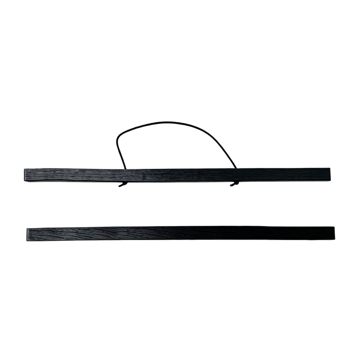 Wooden Magnetic Hanging Scroll Multi-Purpose Wall-Mounted Decorative Painting Rod Lightweight Art Work Print Hanging Holder For Canvas Paper Photo Picture (40CM Black)