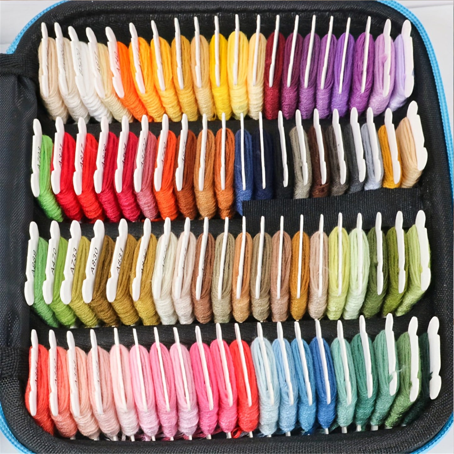 Multi-Function Sewing Box Set with Case Contains Thread/Needle/Scissors Complete Sewing Kit with Embroidery Frame DIY Embroidery Handwork Sewing Tool Kit for Cross-Stitch/Embroidery/Sewing/DIY Crafts