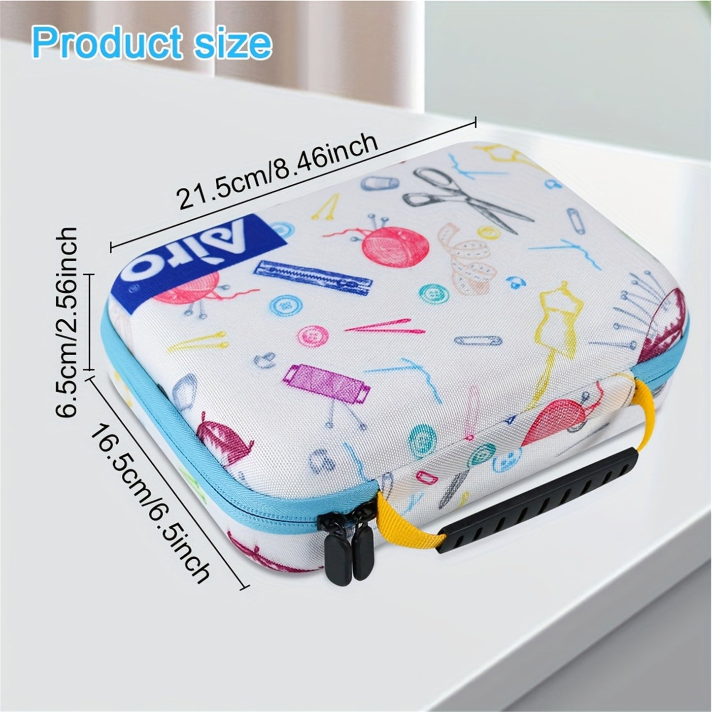 Multi-Function Sewing Box Set with Case Contains Thread/Needle/Scissors Complete Sewing Kit with Embroidery Frame DIY Embroidery Handwork Sewing Tool Kit for Cross-Stitch/Embroidery/Sewing/DIY Crafts