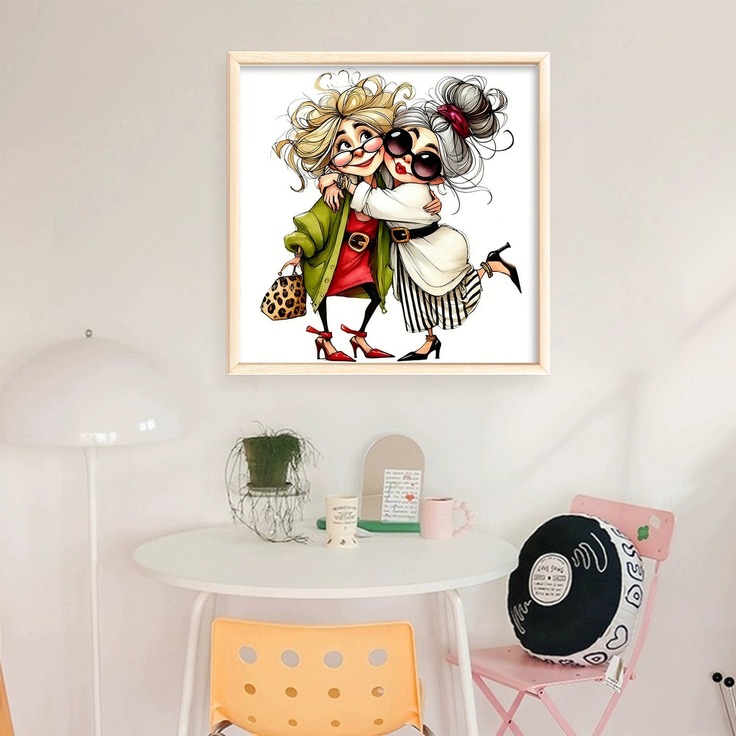 Gnome Friends - Full 11CT Stamped Cross Stitch 45x45CM - Yishu