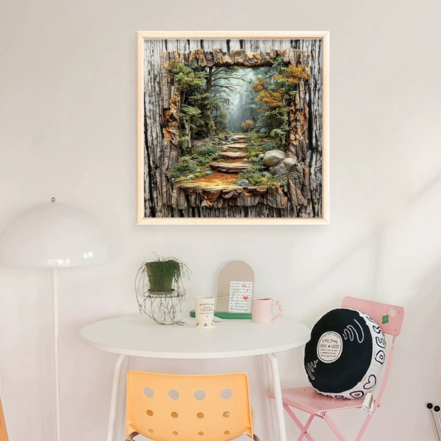 Forest Path - Full 11CT Stamped Cross Stitch 45x45CM - Yishu