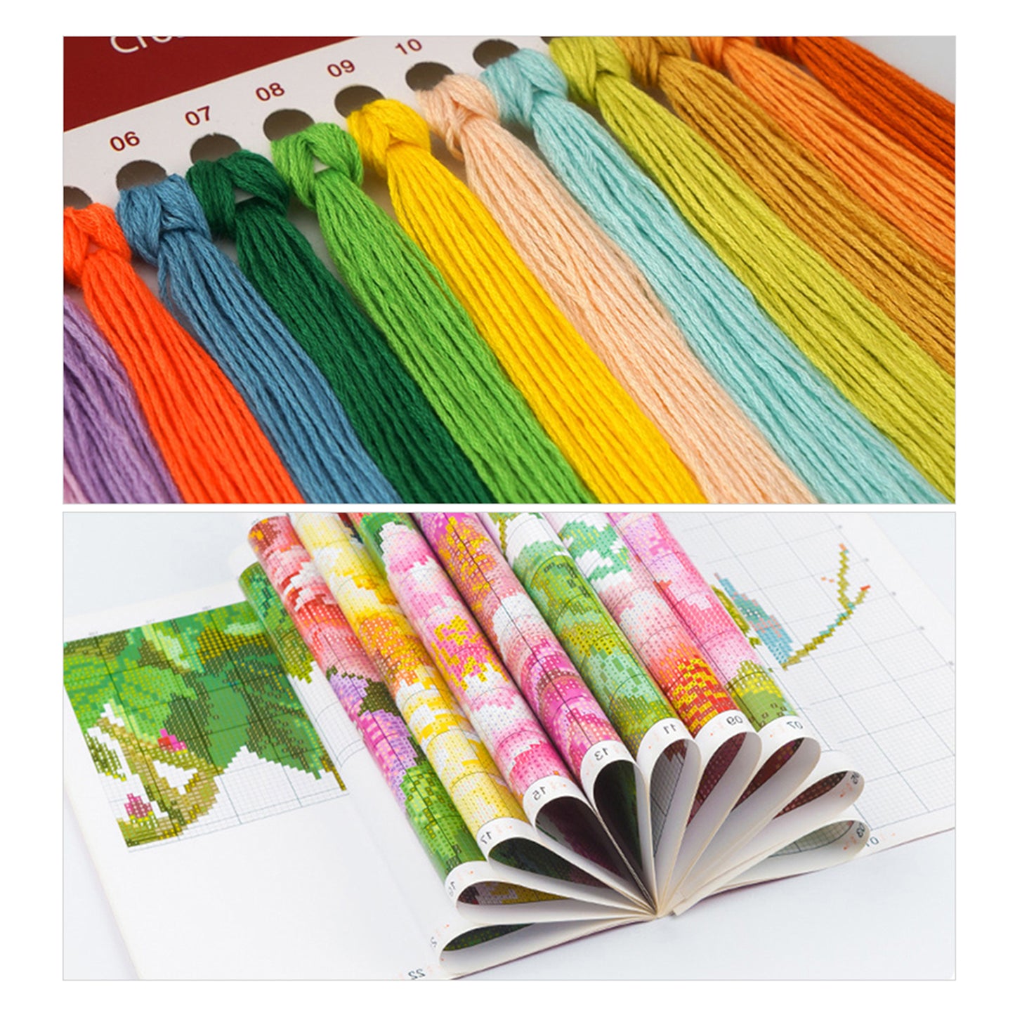 Colorful Splash Horse - Full 14CT Stamped Cross Stitch 30x30CM - Huacan