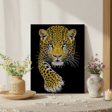 Load image into Gallery viewer, DIY Pearl Painting Kit 30x40CM Leopard Framed Handmade Pearl Material Art Set Room Wall Decoration
