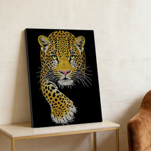 Load image into Gallery viewer, DIY Pearl Painting Kit 30x40CM Leopard Framed Handmade Pearl Material Art Set Room Wall Decoration
