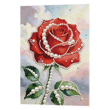 Load image into Gallery viewer, DIY Pearl Painting Kit 30x40CM Red Roses Framed Handmade Pearl Material Art Set Room Wall Decoration
