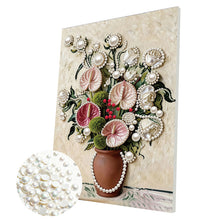 Load image into Gallery viewer, DIY Pearl Painting Kit 30x40CM Earthenware Jars And Vases Framed Handmade Pearl Material Art Set Room Wall Decoration
