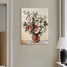 Load image into Gallery viewer, DIY Pearl Painting Kit 30x40CM Earthenware Jars And Vases Framed Handmade Pearl Material Art Set Room Wall Decoration
