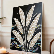 Load image into Gallery viewer, DIY Pearl Painting Kit 30x40CM Wheat Ears Framed Handmade Pearl Material Art Set Room Wall Decoration
