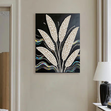 Load image into Gallery viewer, DIY Pearl Painting Kit 30x40CM Wheat Ears Framed Handmade Pearl Material Art Set Room Wall Decoration
