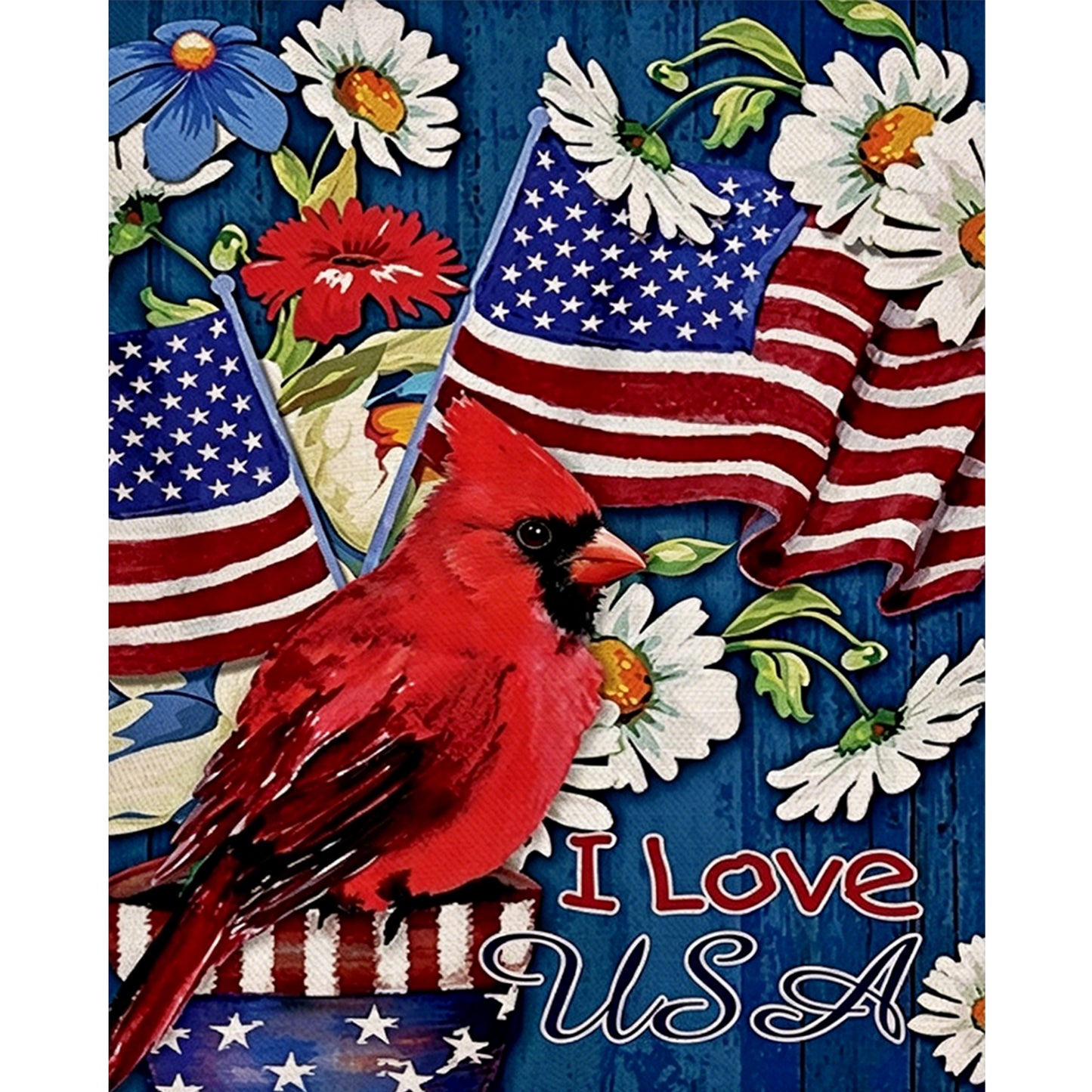 Independence Day - Full 11CT Stamped Cross Stitch 40x50CM - Yishu
