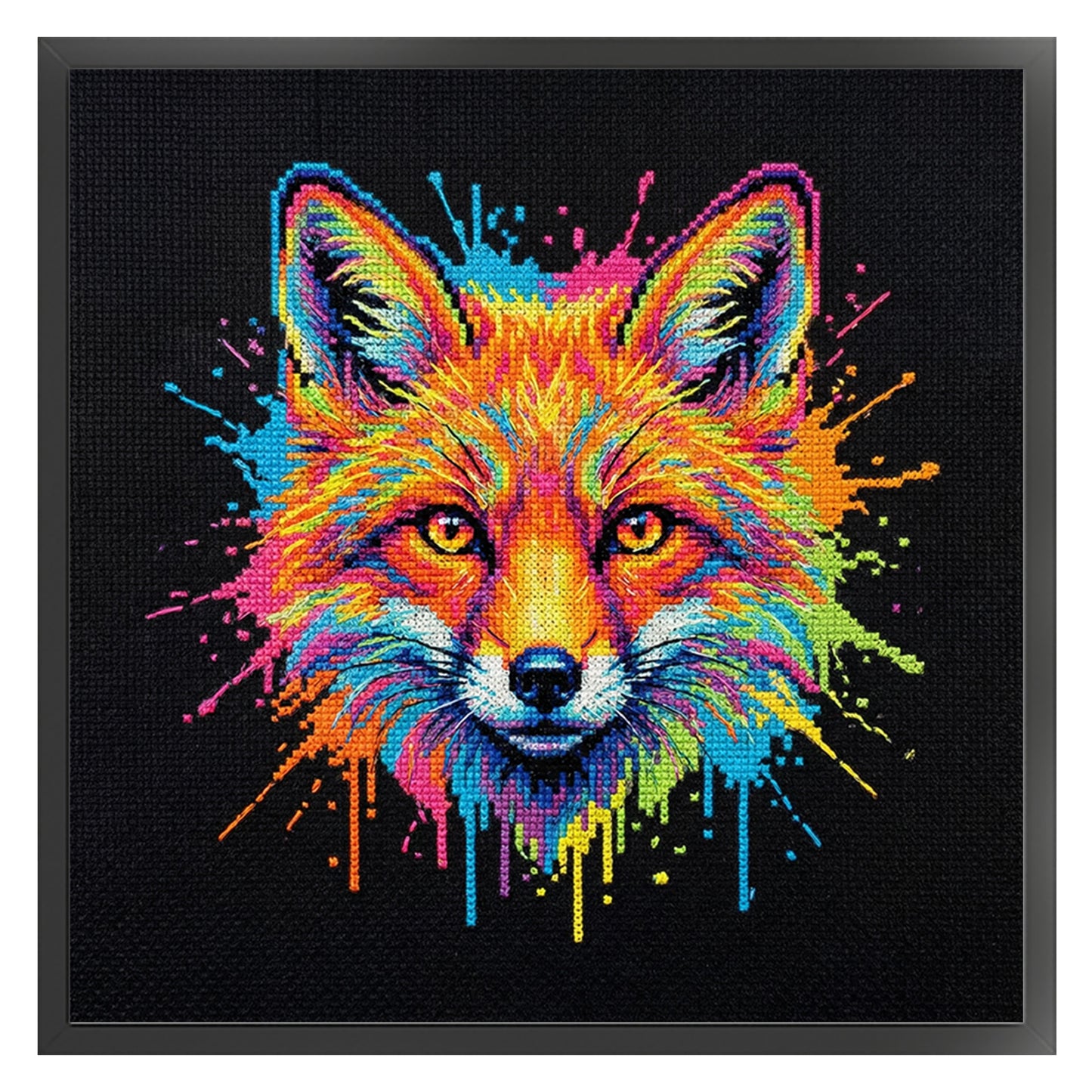 Vulpine - Full 14CT Stamped Cross Stitch 30x30CM - Huacan