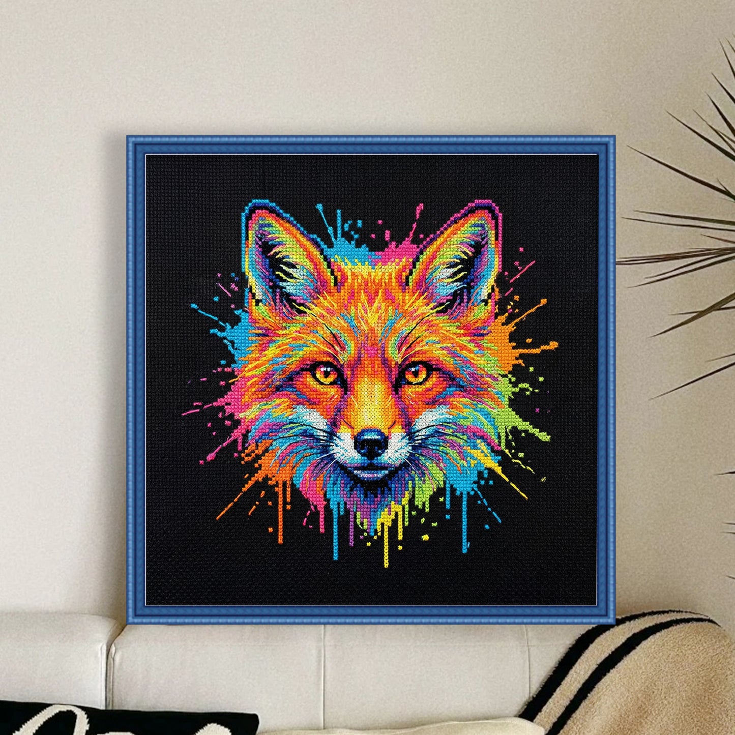 Vulpine - Full 14CT Stamped Cross Stitch 30x30CM - Huacan