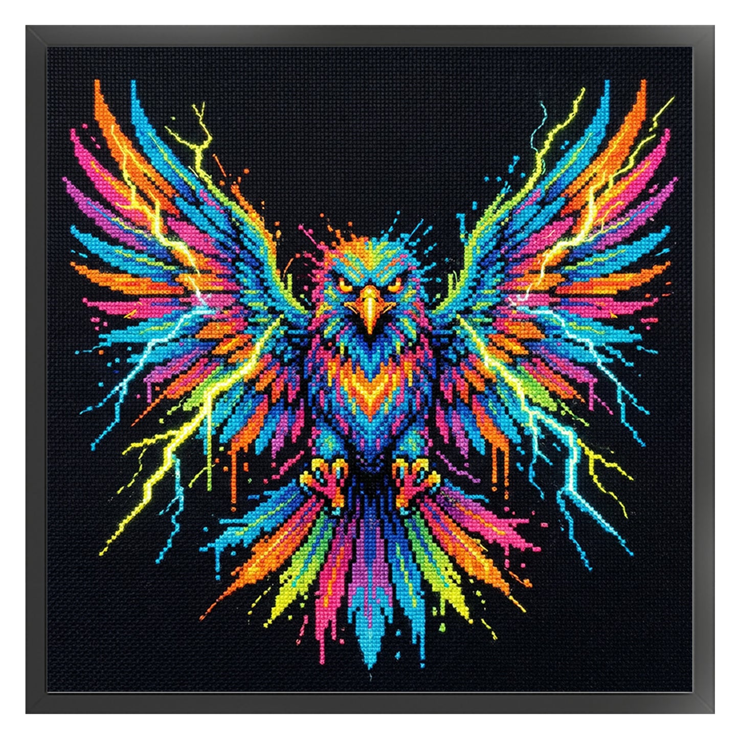 Eagle - Full 14CT Stamped Cross Stitch 30x30CM - Huacan