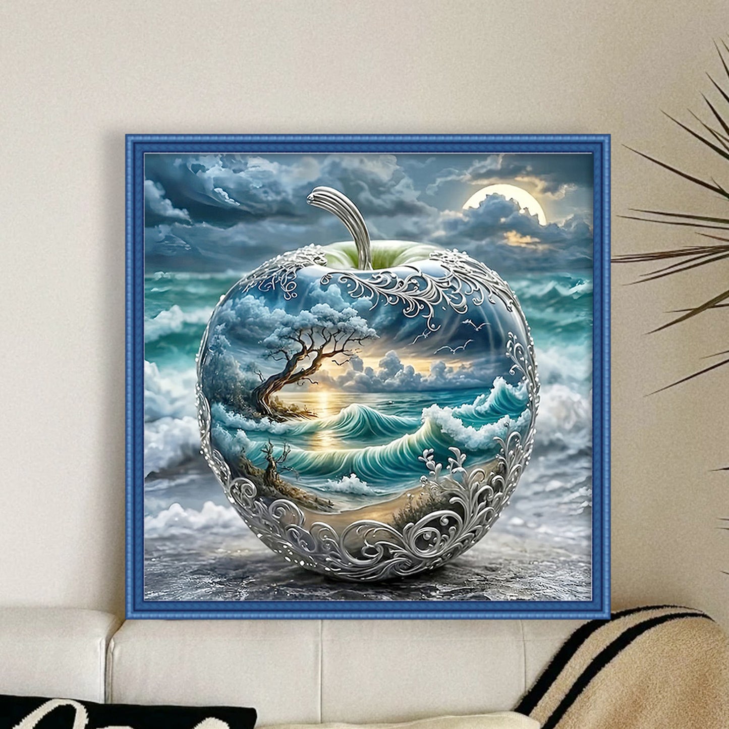 Mystic Mountains And Seas - Full 11CT Counted Cross Stitch 45x45CM - Yishu