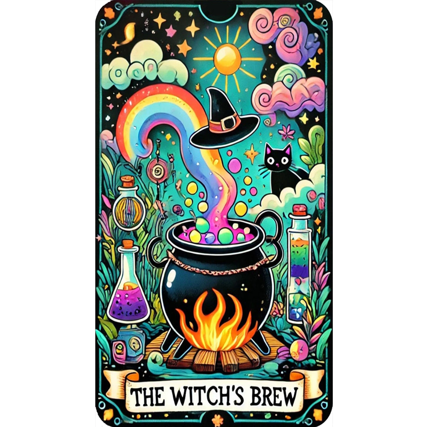 Witch Brew - Full 11CT Stamped Cross Stitch 40x60CM - Yishu