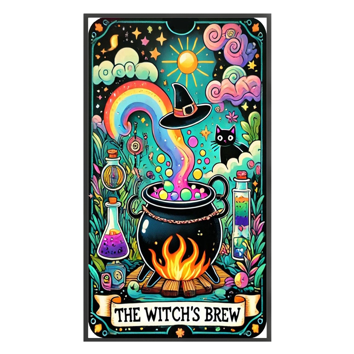 Witch Brew - Full 11CT Stamped Cross Stitch 40x60CM - Yishu
