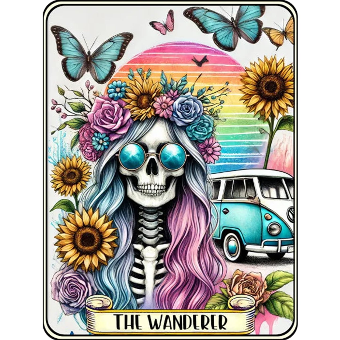 Boho Wanderer - Full 11CT Stamped Cross Stitch 50x65CM - Yishu