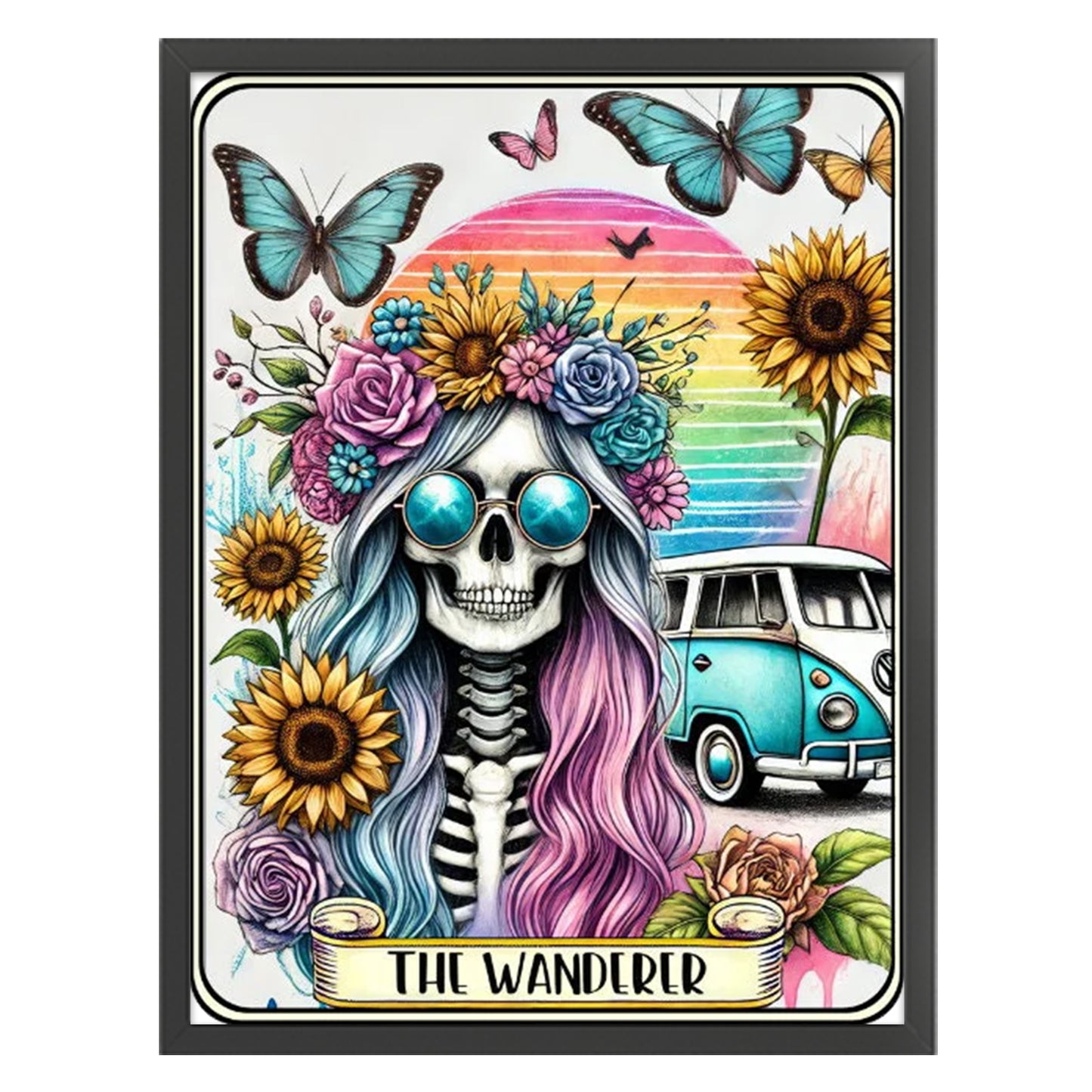 Boho Wanderer - Full 11CT Stamped Cross Stitch 50x65CM - Yishu
