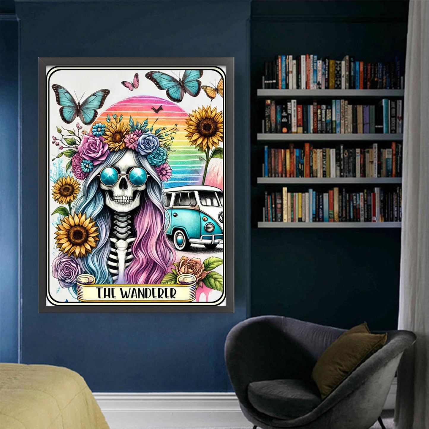 Boho Wanderer - Full 11CT Stamped Cross Stitch 50x65CM - Yishu
