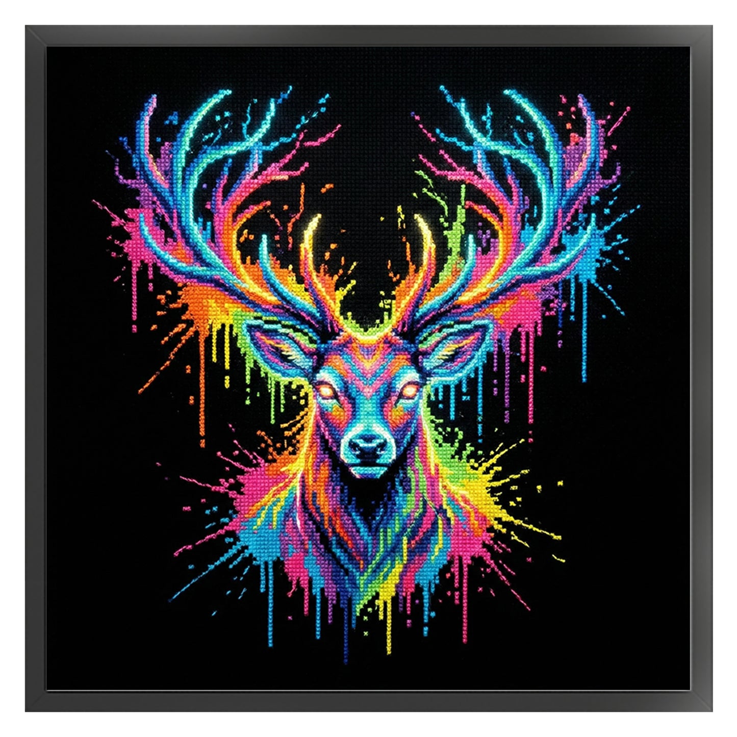 Stag - Full 14CT Counted Cross Stitch 30x30CM - Yishu