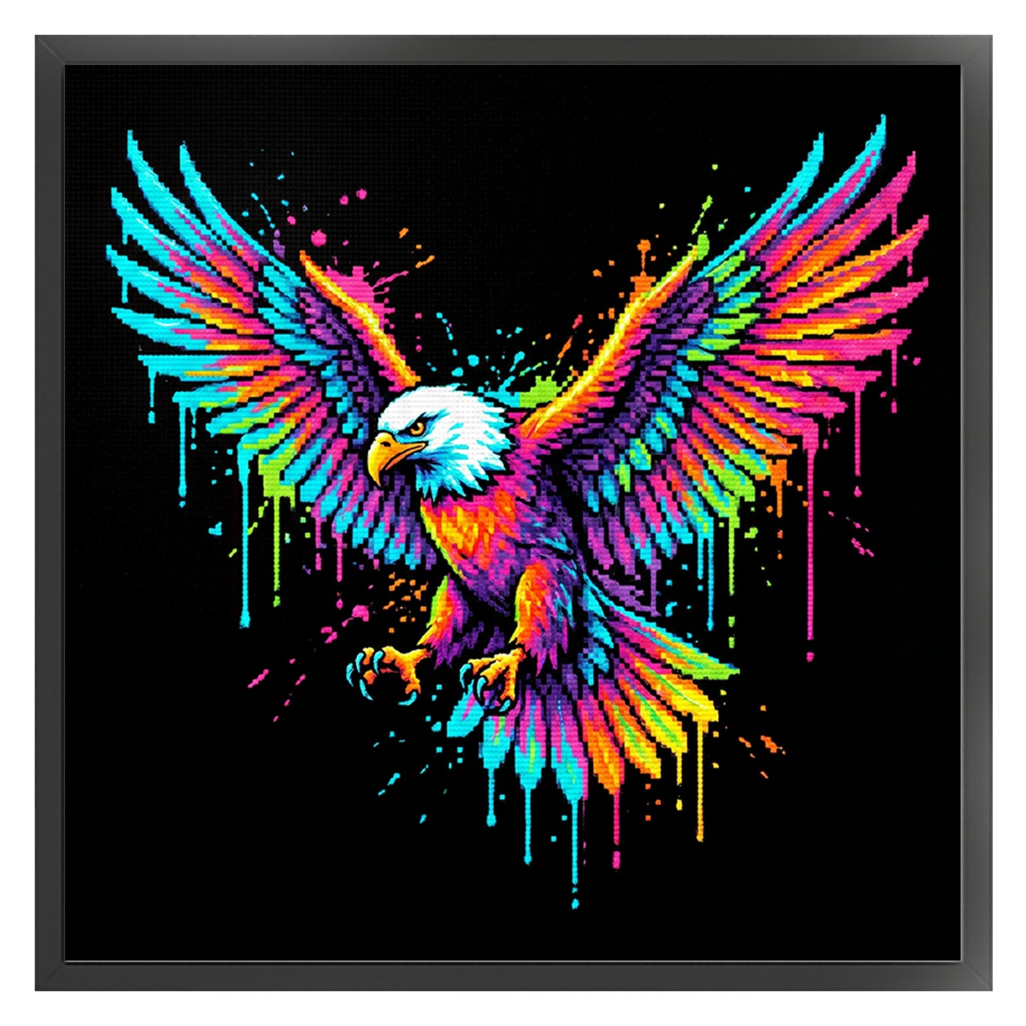 Bald Eagle - Full 14CT Counted Cross Stitch 30x30CM - Yishu