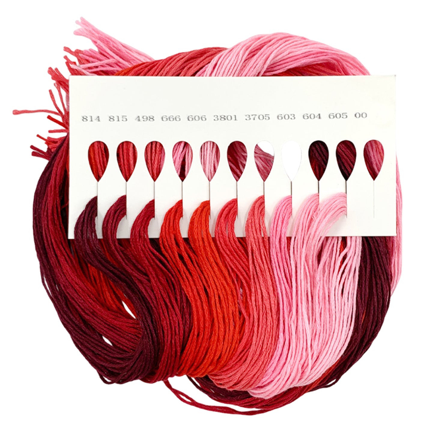 Friendship Bracelet String 6-Strand 120m Long DIY Hand Embroidery Threads Gradient Color Design for Bracelet DIY Crafts Sewing Embroidery Supplies (Red Color Series)