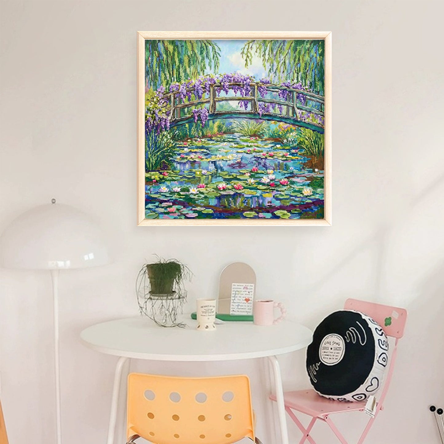 Summer Scenery - Full 18CT Stamped Cross Stitch 40x40CM - Huacan